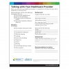 Talking with Your Healthcare Provider Checklist